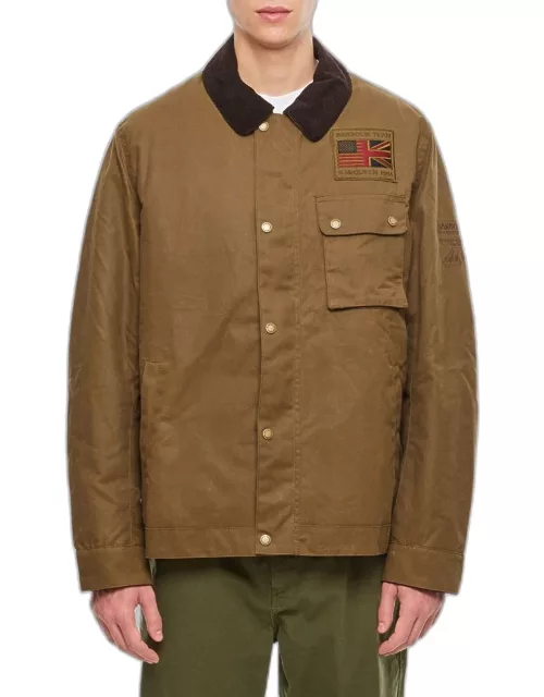 Barbour International Workers Wax Jacket Beige