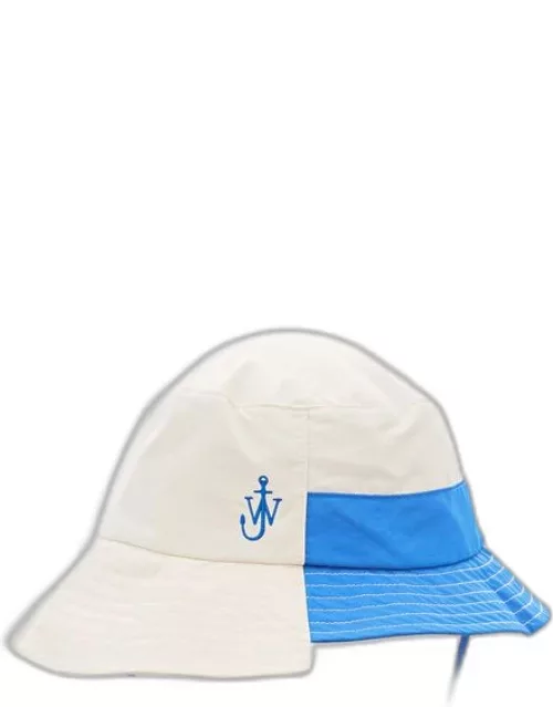 JW Anderson Asymmetric Bucket Hat White M