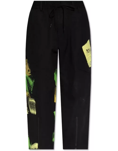 Y-3 Graphic Printed Cargo Trousers Pant