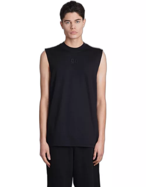 44 Label Group Tank Top In Black Cotton