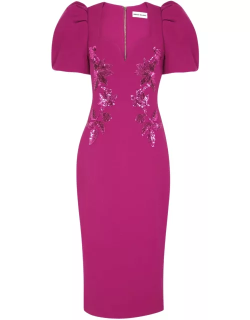 Rebecca Vallance Venetia Sequin-embellished Midi Dress - Pink - 14 (UK14 / L)