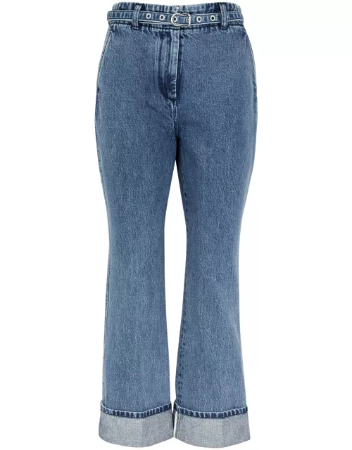 3.1 Phillip Lim Cropped Kick-flare Jeans - Denim - 10 (UK14 / L)