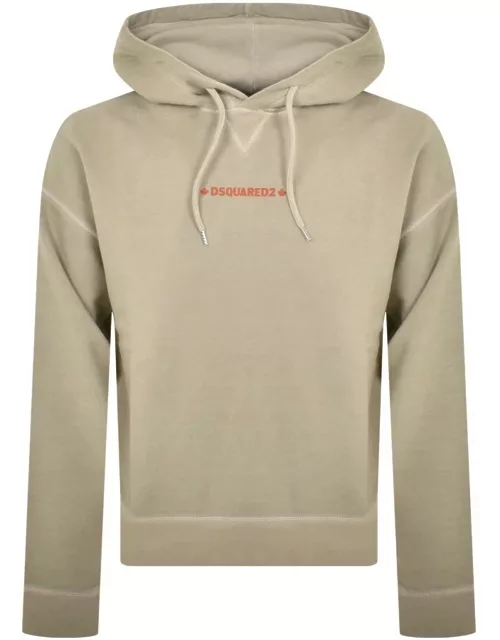 DSQUARED2 Cipro Fit Pullover Hoodie Beige