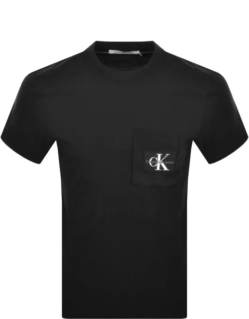 Calvin Klein Jeans Contrast Pocket T Shirt Black