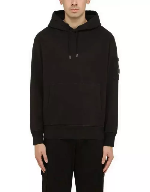 Black hoodie with lens detai
