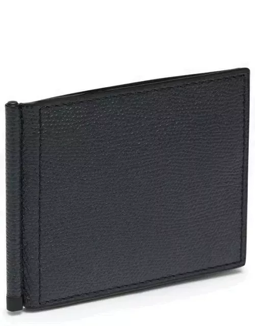 Blue Grip wallet in grained leather