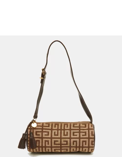 Givenchy Beige/Brown Monogram Canvas and Leather Bag