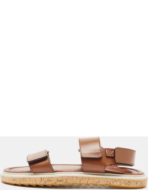 Louis Vuitton Brown Leather Sandal