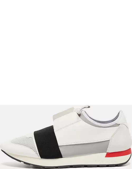 Balenciaga Multicolor Leather and Mesh Race Runner Low Top Sneaker