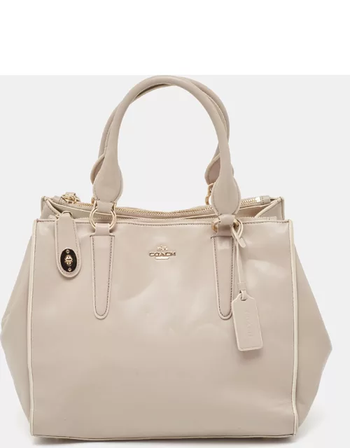 Coach Lilac Leather Crosby Carryall Tote