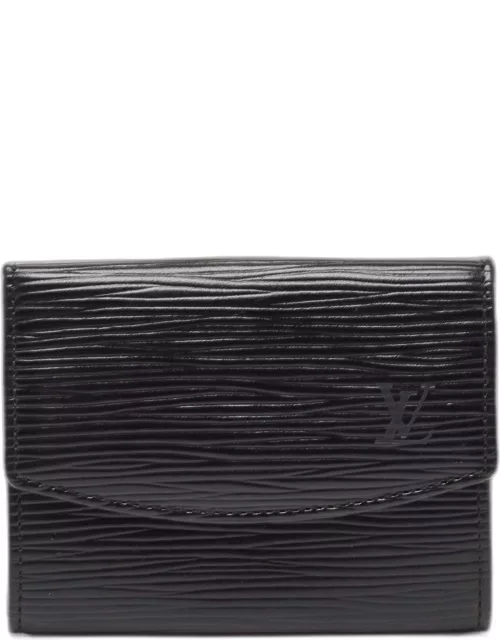 Louis Vuitton Black Epi Leather Business Card Holder