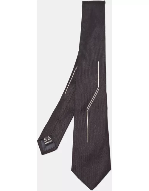 Valentino Black Silk Tie