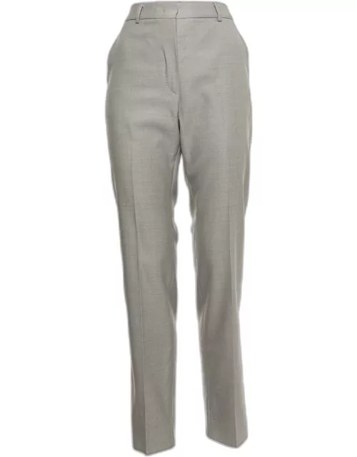 Max Mara Grey Wool Blend Tailored Trousers