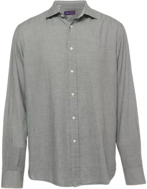 Ralph Lauren Black Print Cotton Button Front Full Sleeve Shirt
