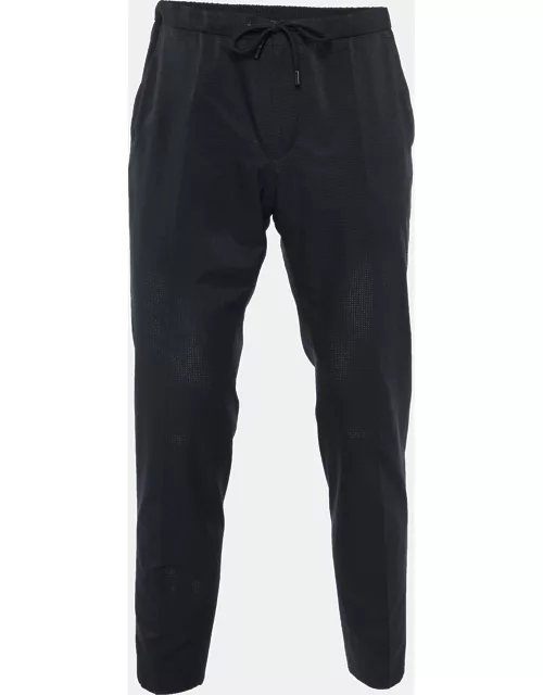 Boss Hugo Boss Black Polyester Drawcord Detail Pants