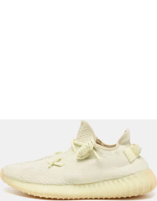 Yeezy x Adidas Green Knit Fabric Boost 350 V2 Butter Sneaker