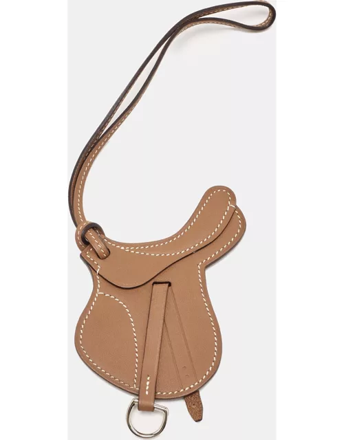 Hermes Alezan Swift Leather Paddock Selle Horse Saddle Bag Char