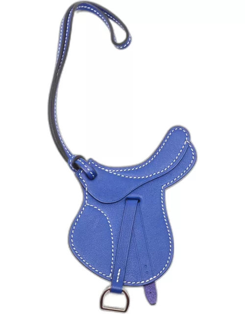 Hermes Bleu Saphir Swift Leather Paddock Selle Horse Saddle Bag Char