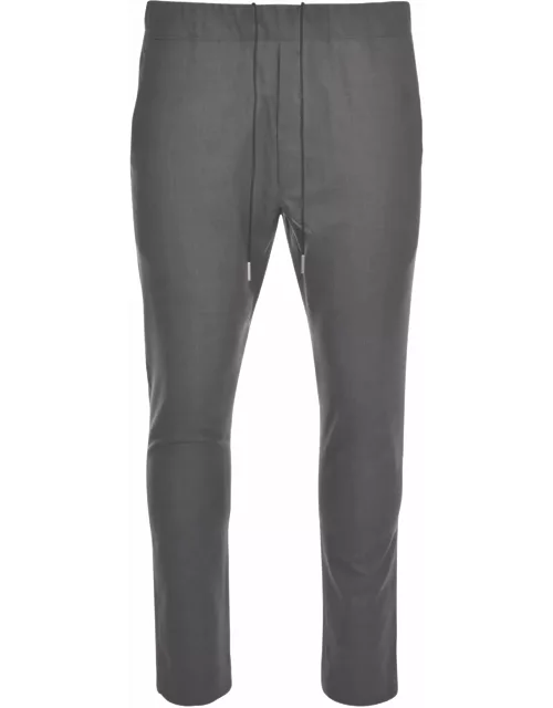 Low Brand Grey Wool Blend Trouser