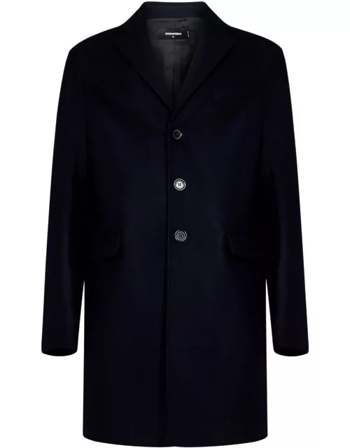 Dsquared2 Single-breasted Long-sleeved Coat