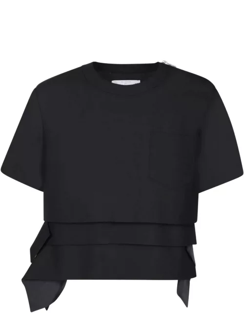 Sacai Suiting Black T-shirt