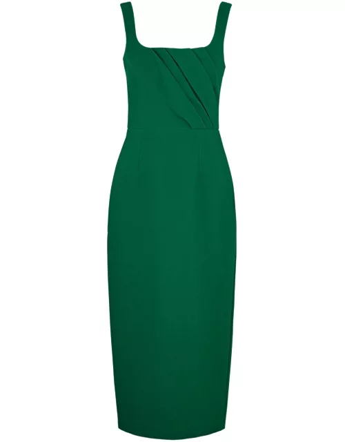 Emilia Wickstead Arina Textured Midi Dress - Green - 8 (UK8 / S)