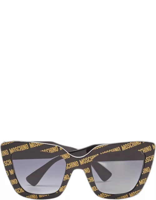 Moschino Black Classic Print MOS148/S Cat Eye Sunglasse