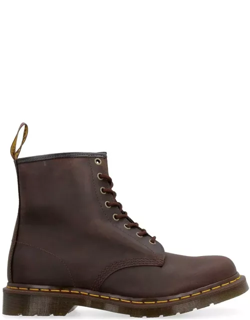 Dr. Martens 1460 Combat Boots In Brown Leather