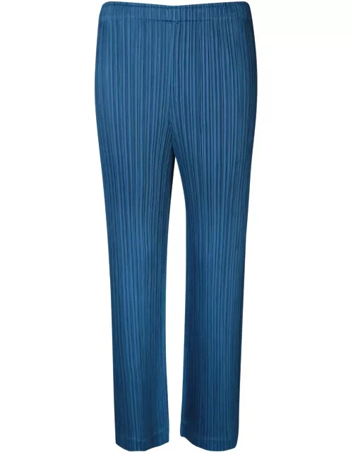 Issey Miyake Pleated Teal Trouser