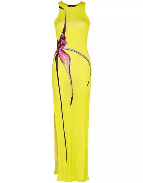 Louisa Ballou Sea Breeze Printed Stretch-jersey Maxi Dress - Yellow - S (UK8-10 / S)