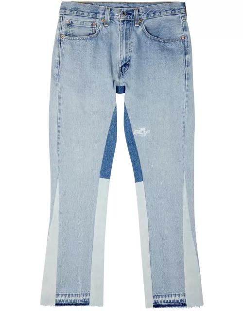 Jeanius Bar Atelier Panelled Flared Jeans - Light Blue - 34 (W34 / L)