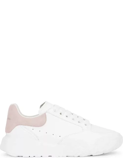 Alexander Mcqueen Tricolor Sneaker All White - Pink