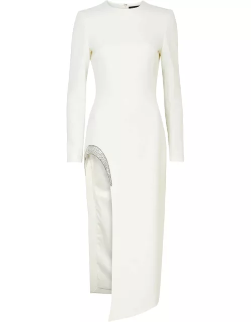 David Koma Crystal-embellished Crepe Midi Dress - White - 6 (UK6 / XS)