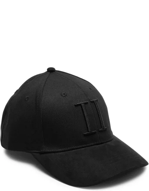 Les Deux Embroidered Twill cap - Black