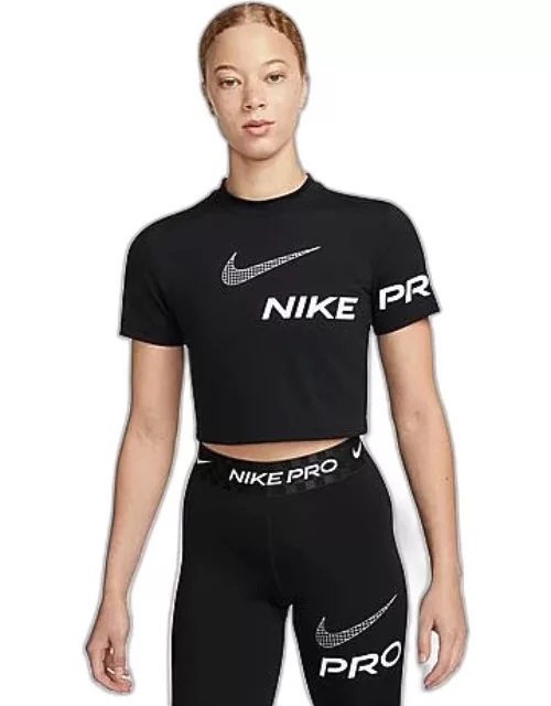 Women's Nike Pro Dri-FIT Graphic Crop Top T-Shirt