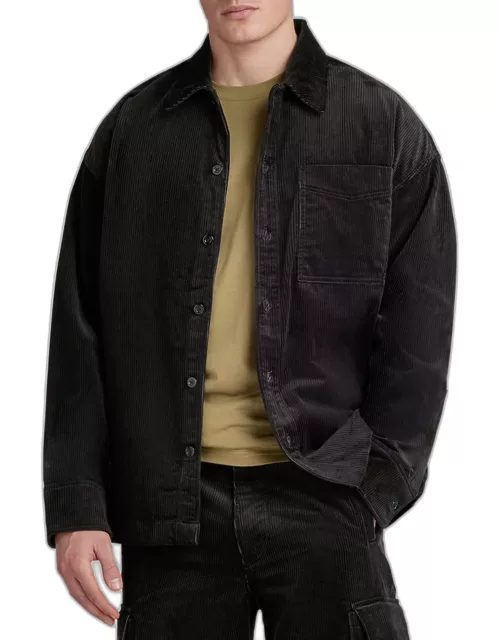 Men's Corduroy Boxy Shirt Jacket