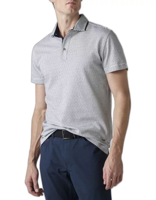 Men's Big River Jacquard Knit Polo Shirt