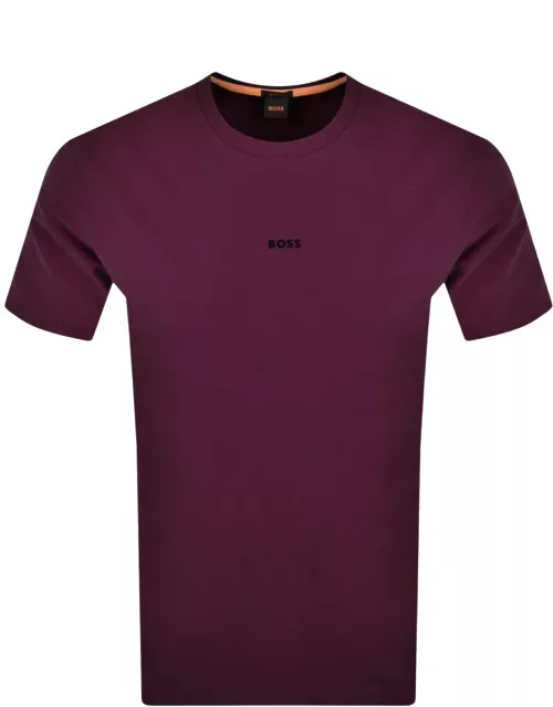 BOSS TChup Logo T Shirt Purple