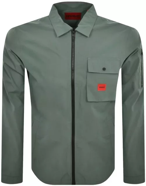 HUGO Emmond Overshirt Jacket Green