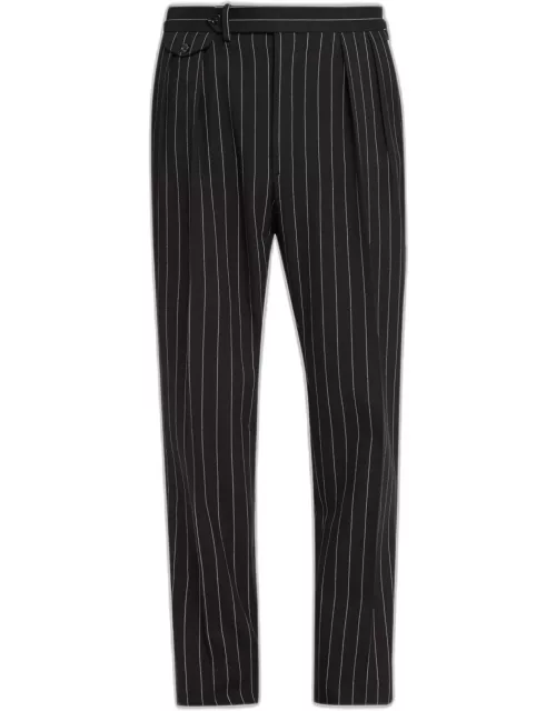 Men's Gregory Pleated Pinstripe Dress Pant