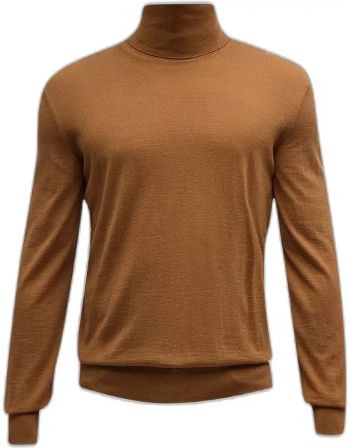 Men's Casheta Light Cashmere-Silk Turtleneck Sweater