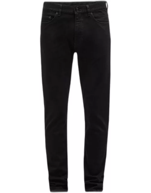 Men's 5-Pocket Black Wash Denim Jean