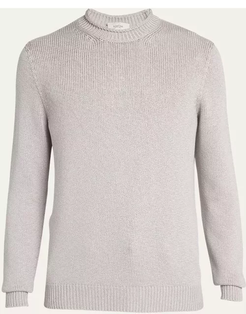 Men's Silk-Cotton Jersey Sweater