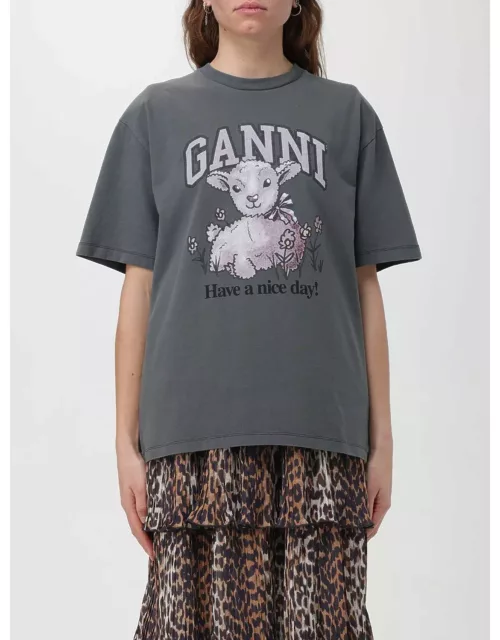 T-Shirt GANNI Woman colour Grey