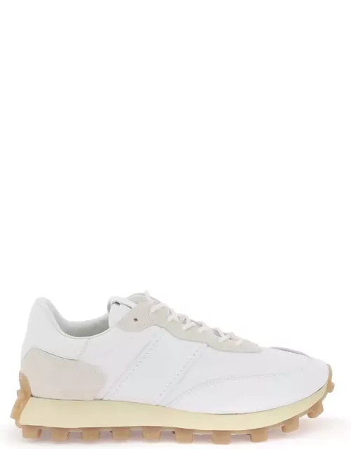 TOD'S leather and fabric 1t sneaker