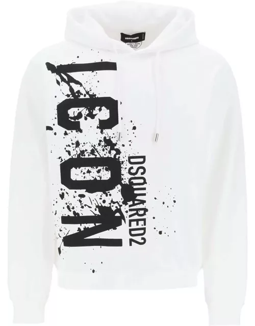 DSQUARED2 cool fit hoodie with icon splash print