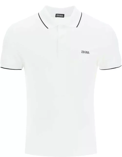 Zegna Logoed Cotton Polo Shirt
