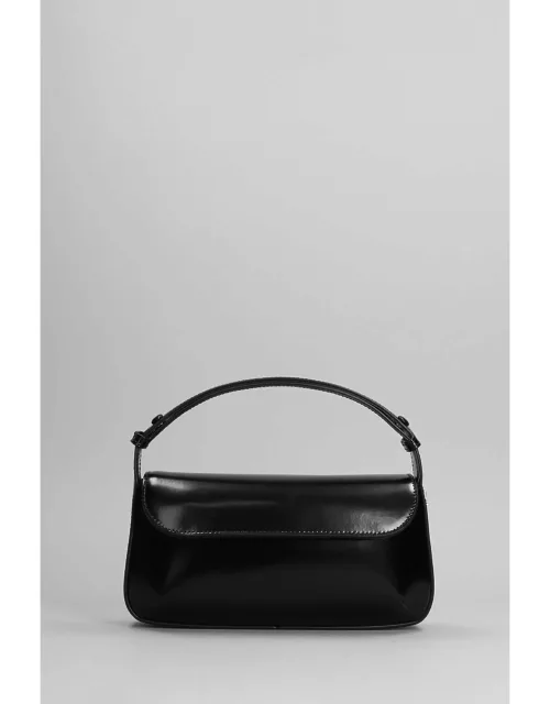 Courrèges Sleek Hand Bag In Black Leather