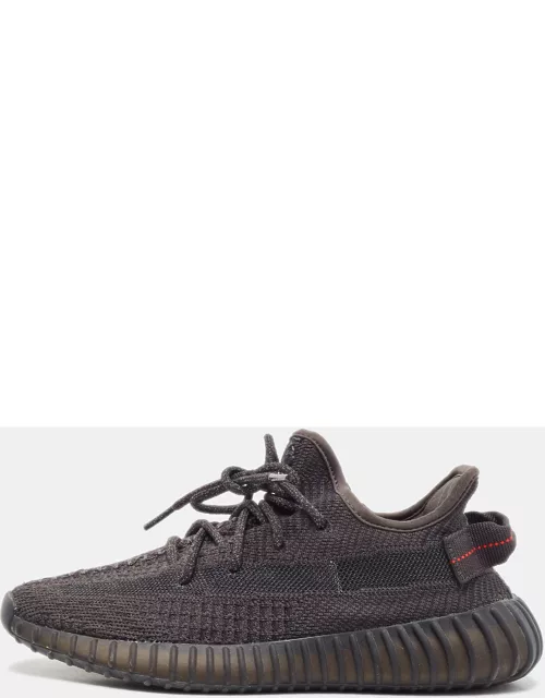 Yeezy x Adidas Black Knit Fabric Boost 350 V2 -Static-Black-Reflective Sneaker