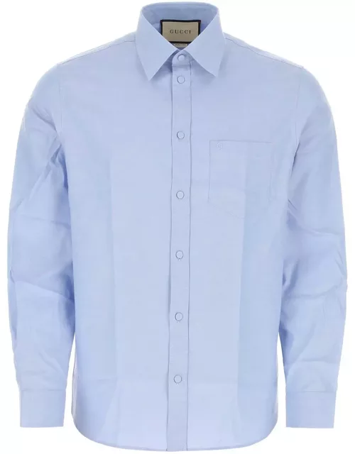 Gucci Light-blue Poplin Shirt